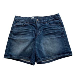 Mossimo Premium Womens Dark Wash Denim Shorts Size 6